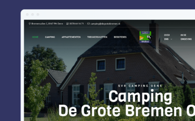 Wordpress website - Camping de Grote Bremen Oene