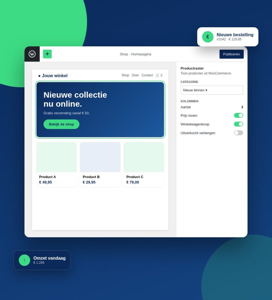 Illustratie van een WooCommerce webshop